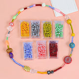 40g Retro Irregular Stripe Tube Glass Beads for DIY Earrings Jewelry