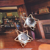 40mm Big Crystal Alloy Vintage Star Dangle Charm Pendant