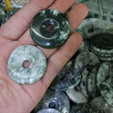 40mm Natural Tree Agate Donut Shape Bead for Jewelry Making
