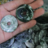 40mm Natural Tree Agate Donut Shape Bead for Jewelry Making
