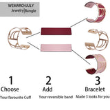 40mm Reversible Bracelet for Women with Flower Charm