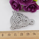 Elegant 40mm CZ-Inlaid Pearl Bracelet Buckle for Women