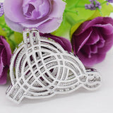 Elegant 40mm CZ-Inlaid Pearl Bracelet Buckle for Women
