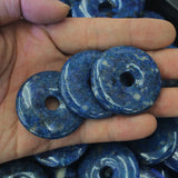 40mm Lapis Lazuli Donut Shape Beads - Natural Stone DIY Loose Beads