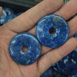 40mm Lapis Lazuli Donut Shape Beads - Natural Stone DIY Loose Beads