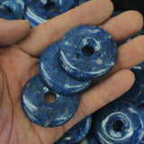 40mm Lapis Lazuli Donut Shape Beads - Natural Stone DIY Loose Beads
