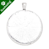 40mm Oval Pendant Tray Antique Silver Plated 20pcs/lot