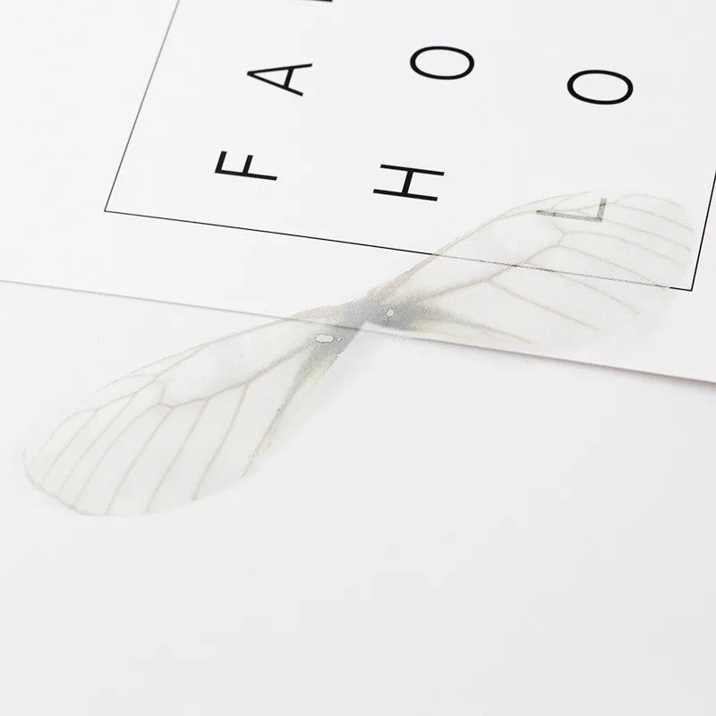 Dragonfly Wings Organza Fabric Charm - Craft Findings