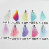 Dragonfly Wings Organza Fabric Charm - Craft Findings