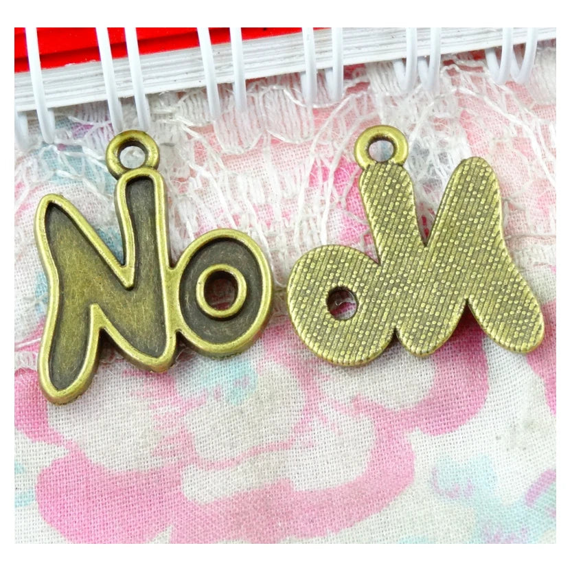 40pcs No Charms Pendants Antique Bronze for Jewelry Making Accessories