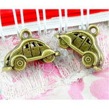 40pcs Antique Bronze Plated Vintage Car Charms Pendant DIY Material