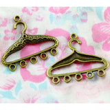 40pcs Antique Bronze Plated Pendant Hanger Charms DIY Jewelry Accessories