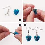 40pcs 304 Stainless Steel Ear Wires Fish Hook & Pinch Bails for Earrings