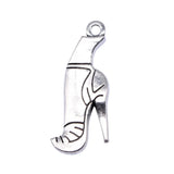 40pcs 35x14mm High-Heeled Boots Pendants for Jewelry Making