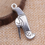 40pcs 35x14mm High-Heeled Boots Pendants for Jewelry Making