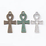 40pcs Vintage Bronze Egyptian Ankh Life Symbol Cross Charms Pendant