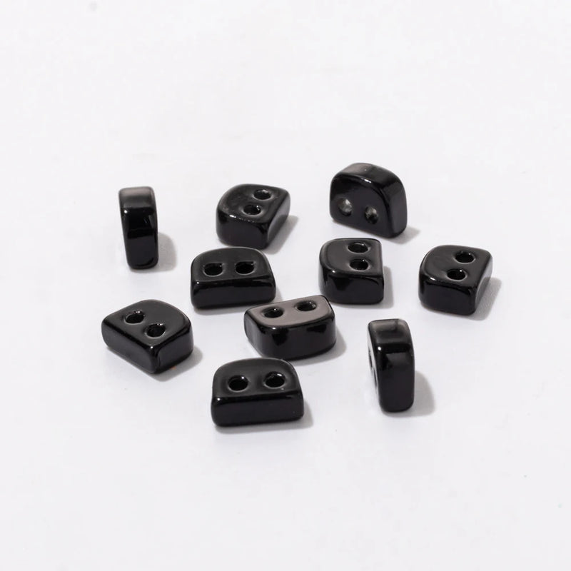 40pcs Colorful Arch Shape Enamel Beads for Bracelets Making DIY Bohemain Elastic