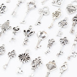 40pcs Tibetan Silver Mixed Styles Charms Pendants for DIY Jewelry Making