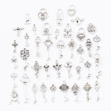40pcs Tibetan Silver Mixed Styles Charms Pendants for DIY Jewelry Making