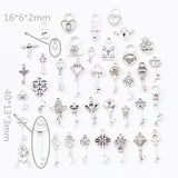 40pcs Tibetan Silver Mixed Styles Charms Pendants for DIY Jewelry Making