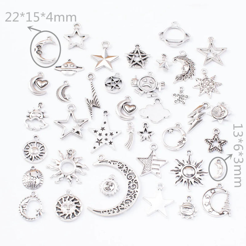 40pcs Mixed Styles Charms Pendants for DIY Jewelry Making