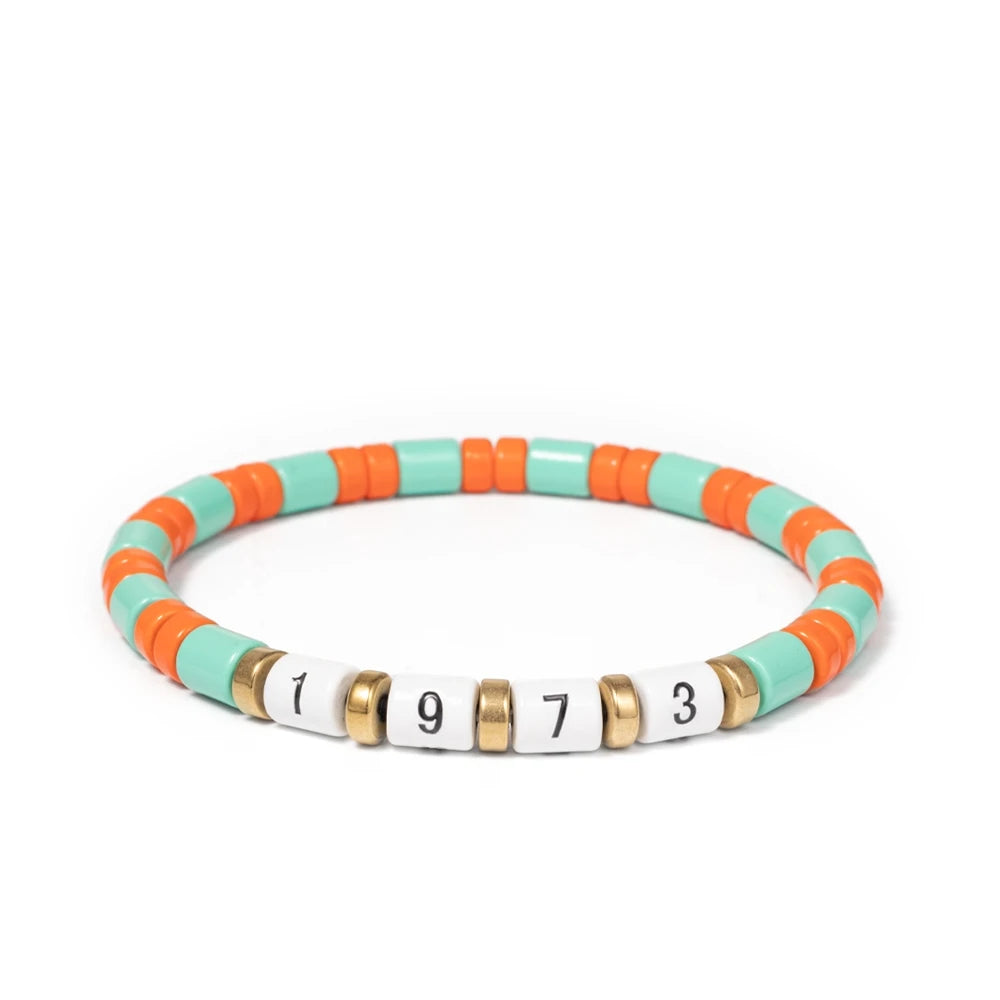 40pcs 5x4mm Enamel Tube Beads DIY Rainbow Necklace Bracelet
