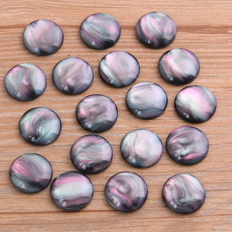 40pcs Natural Ore Style Resin Cabochons for Jewelry Making