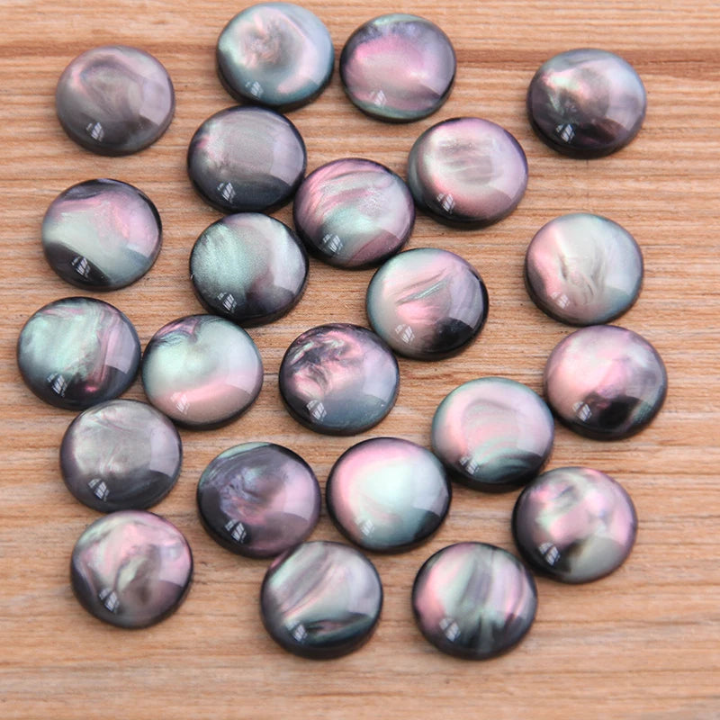 40pcs Natural Ore Style Resin Cabochons for Jewelry Making