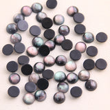 40pcs Natural OreStyle Flash Round Resin DIY Bracelet Earring Accessories