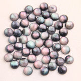 40pcs Natural OreStyle Flash Round Resin DIY Bracelet Earring Accessories