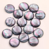 40pcs Natural OreStyle Flash Round Resin DIY Bracelet Earring Accessories