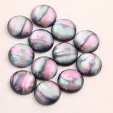 40pcs Natural OreStyle Flash Round Resin DIY Bracelet Earring Accessories
