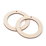 40pcs 80mm Unfinished Wood Pendants for Jewelry Making