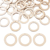 40pcs 80mm Unfinished Wood Pendants for Jewelry Making