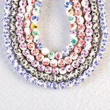 40pcs 8mm Ceramic Flower Porcelain Beads for Jewelry DIY