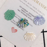 40pcs Shell Scallop Pendant Earrings Charms 20*25mm