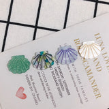 40pcs Shell Scallop Pendant Earrings Charms 20*25mm