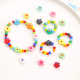 40pcs Acrylic Thousand Flower Beads DIY Bracelet Necklace Material
