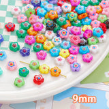 40pcs Acrylic Thousand Flower Beads DIY Bracelet Necklace Material