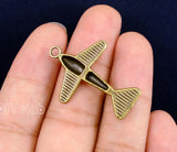 40pcs Antique Bronze Airplane Charms Pendant 34x24mm