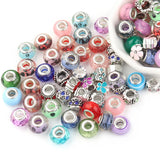40pcs Alloy Glazed Resin Art Mixed Pack 4.5mm Beads for DIY Jewelry Making