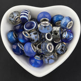 40pcs Alloy Glazed Resin Art Mixed Pack 4.5mm Beads for DIY Jewelry Making