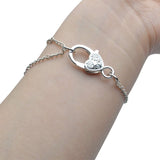 40pcs Antique Alloy Lobster Claw Heart Keychain Clasps for DIY Jewelry Making