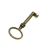 40pcs Antique Bronze 2 Sided Oval Skeleton Key Charm Pendant 42x17mm