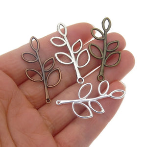 Antique Bronze Necklace Pendant Tree Branches Charm