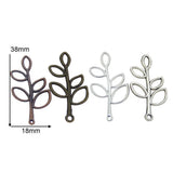 Antique Bronze Necklace Pendant Tree Branches Charm
