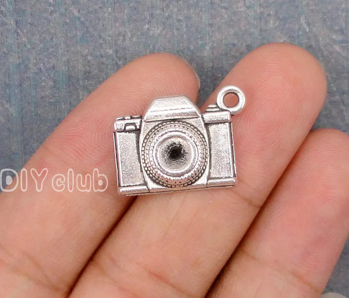 40pcs Antique Tibetan Silver Camera Charms Pendant 21x16mm