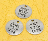 40pcs Tibetan Silver Love Charms Pendant 19mm