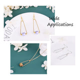 40pcs 304 Stainless Steel Ice Pick Pinch Bails Clips 1~1.2mm for Jewelry Making