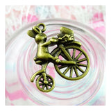 40pcs Rabbit on Bike Charms 23.7*21MM Antique Bronze Plated Pendants DIY Jewelry